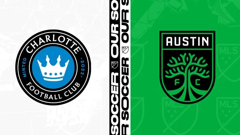 Cầu thủ Austin FC tấn công mạnh mẽ trước phòng ngự của Charlotte FC
